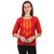 Jollify Casual 3/4th Sleeve Embroidered Women's Top