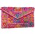 Exotic Collections Multi-Coloured Jaipuri Sling Bag Beautiful Embroidery Party Wear For Women's and Girls
