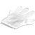 Marketvariations Disposable Clear Plastic Gloves (Transparent, Pack of 50)
