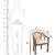 Fabsy Interior - Teak Wood Bed Room Chair In High Gloss Teak (Set Of 2Pcs.)