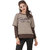 Texco Beige Non Hooded Sweatshirt for Women