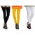 Oleva Cotton Multicolor Women's Pack Of 3 Legging OLC-3-12