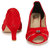Meia Womens Red Heels 
