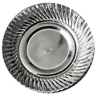 disposable plates inch pack paper silver shopclues