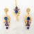Preety Gold Plated Party Wear Kundan Necklace Earrings Tika Jewelry Set
