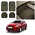 AutoStark Transparent Black Car Floor / Foot Mats For Maruti Suzuki Swift Dzire (New)