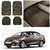 AutoStark Transparent Black Car Floor / Foot Mats For Maruti Suzuki Ciaz