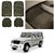 AutoStark Transparent Black Car Floor / Foot Mats For Mahindra Bolero