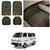 AutoStark Transparent Black Car Floor / Foot Mats For Maruti Suzuki Omni (Maruti Van)