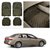 AutoStark Transparent Black Car Floor / Foot Mats For Honda Accord (2nd Generation)