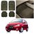 AutoStark Transparent Black Car Floor / Foot Mats For Tata Indica V2 Xeta