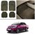 AutoStark Transparent Black Car Floor / Foot Mats For Tata Manza