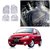 AutoStark Set of 4 Premium Transparent White Car Floor/Foot Mats For  For Tata Indica V2 Xeta