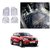 AutoStark Set of 4 Premium Transparent White Car Floor/Foot Mats For  For Renault kwid