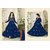 Salwar Soul Blue  Georgette Embroidered Anarkali Suit Material