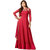 Salwar Soul Red Georgette Self Design Salwar Suit Material (Unstitched)