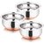 Sayee Plated Copper Base Handi 0.7, 1.1, 1.5 L (Stainless Steel) 3pcs