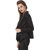 Texco Women'S Black Full Sleeves Zippered Jackets