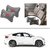 AutoStark Type R Car Seat Neck Cushion Pillow - Grey Colour For BMW X-6
