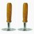 Potato and Vegetable Masher Or Pav Bhaji Masher Stainless steel With Wooden Handle Premium Quality Set of 2