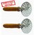 Potato and Vegetable Masher Or Pav Bhaji Masher Stainless steel With Wooden Handle Premium Quality Set of 2