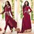 The Woman Taxfeb Maysha Georgette Maroon Suit