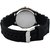 Hk geneva black rubber belt crystal studded women Analog Watch - For Girls