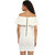 Texco women's off white off shoulder  party dress
