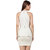 Texco Women Off white Solid Sleeve less Cut out neck Dress