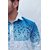 Tom T Mens Blue Galaxy Printed Shirt For Men New Pattern