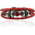 ALPHA MAN With A Touch Of Style Red, Brown Thread-Woven Faux Leather Bracelet