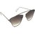 Silver Kartz Black UV Protection Aviator Sunglasses