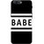 OnePlus 5 Case, One Plus 5 Case, Babe White Black Slim Fit Hard Case Cover/Back Cover for OnePlus 5