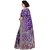 London Beauty Women's Banarasi Silk Purple Jaal Saree