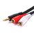 3.5 MM Stereo Male to 2 RCA Male Audio Cable 1.5 Meter