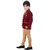 Boys Coat Blazer Suit with Shirt Pant and Bow Kids Wear by Arshia Fashions - 1 - 7 Years - Full Sleeves - Party Wear - Maroon Beige