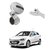 AutoStark i-Pop Car Steering Wheel Power Holder Knob Spinner (Silver) For Hyundai I-20 Elite