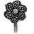 Anuradha Art Silver Oxide Finish Flower Style Very Beautiful Designer Clip-On Nose Ring/Pin For Women/Girls