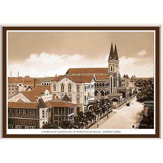 Buy Old Vintage Bombay (Mumbai) Mounted Photo Frame of Church of Holy ...
