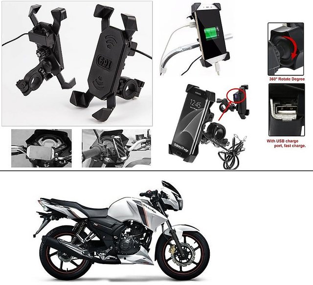 apache rtr 160 mobile holder