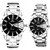ADAMO Designer Couple's Wrist Watch 813-814SM02
