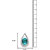 Oviya Rhodium Plated Charming Blue Crystal Pendant With Chain Ps2101612rblu 