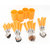 jony imperial Spoon Set (Cutlery Set) Orange