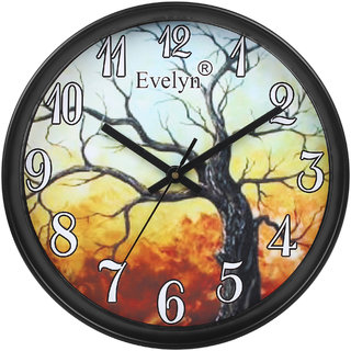 Buy Evelyn Round Design Wall Clock For Office Bed Room Lobby