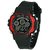 Sports Round Dial Black Rubber Automatic And Quartz Kids watch