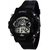Sports Round Dial Black Rubber Automatic And Quartz Kids watch