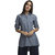 BKind Womens Grey All-Over Printed Chambray Tunic