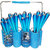 stylish blue cuttery set with beautiful stand for dining table, ideal kitcken commodity cutlery set