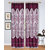 India Furnish New Collection  Beautiful Panel Design Pink Color Eyelet Polyester Curtain Door Length (Set of 2 Pcs) 84x48