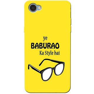 Buy Cell First Silicon Slimfit Lightweight Back Cover For LG Q6, Ye Baburao  Ka Style Hai Art Cartoon Printed Designer Back Case Cover For LG Q6 Online  @ ₹275 from ShopClues